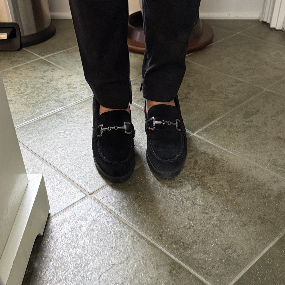 Rizzoli Black Loafers with Silver Accents